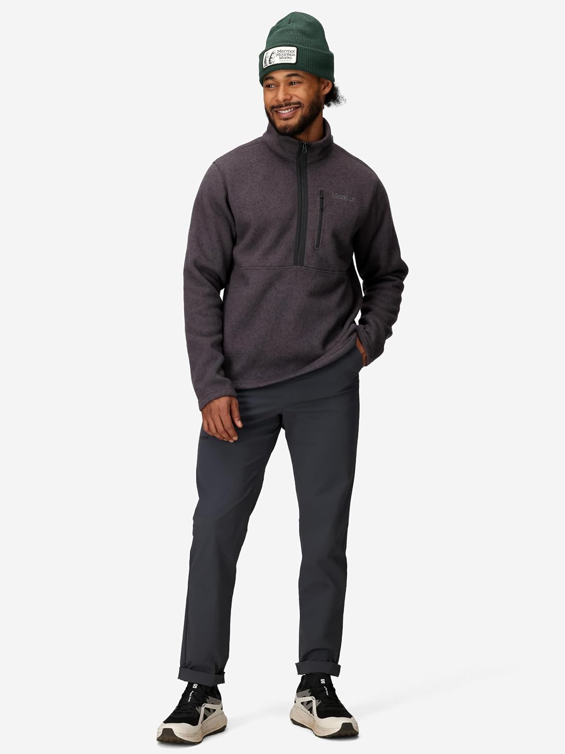 MARMOT Men's Drop Line 1/2 Zip Fleece Jacket image 4