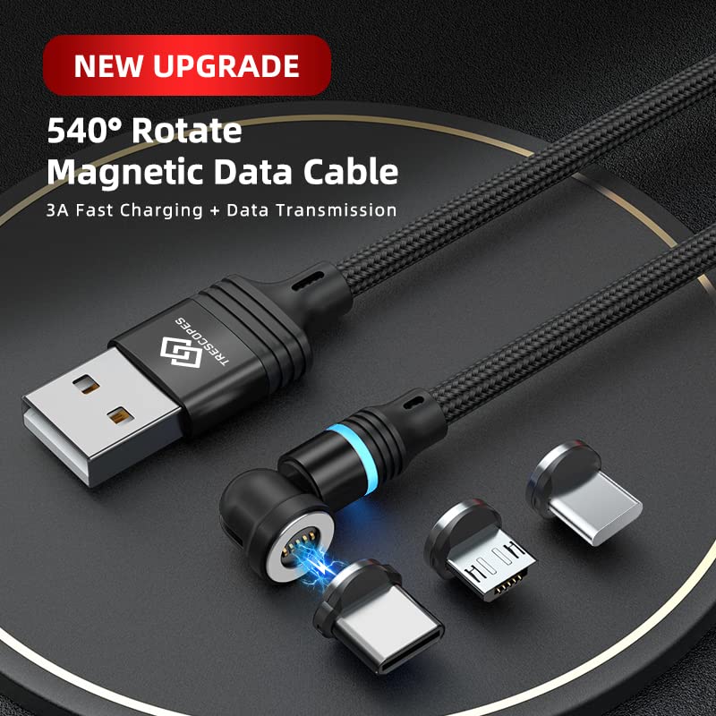 Trescopes Fast Charging Cable [6 Pack] 540° Rotating Heads