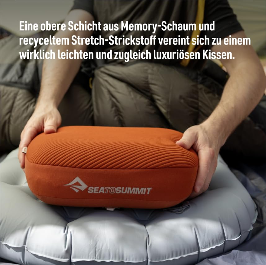 Image of Sea to Summit Aeros Premium Inflatable Travel Pillow, Regular, Mediterranean