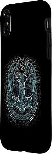 Miniatura 2 de Funda para iPhone XXS Viking Mjolnir Thors Hammer Pagan Norse Mythology Case