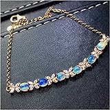 ブレスレット ブレスレットオパール 婚約に最適なギフト 925シルバージュエリー オパールブレスレット 天然オパールブレスレット