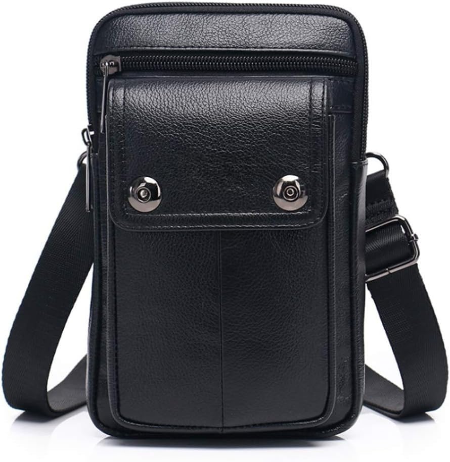 Sac banane en cuir pour homme : rangez votre téléphone et portefeuille à la ceinture