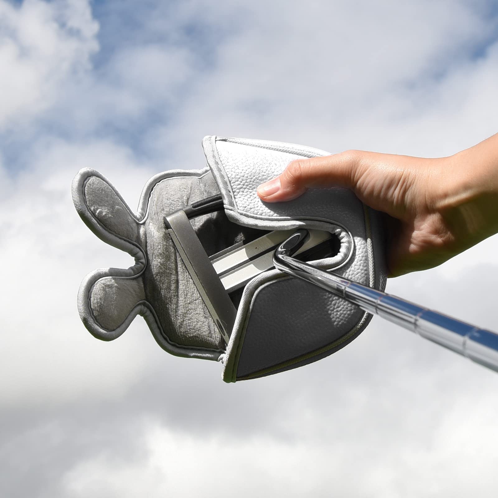 BIG TEETH Golfschlägerhauben für Putter mit Mittelschaft, passend für Odessey Backstryke Putter