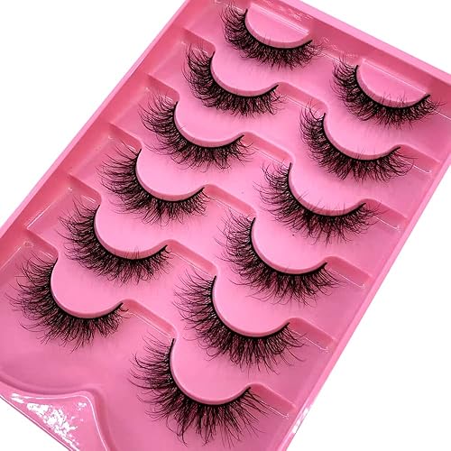 Miniatura 2 de HBZGTLAD Paquete de 6 pares de pestañas postizas esponjosas naturales de imitación de visón 3D (SY-06)