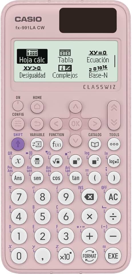 Calculadora Científica, Casio, FX991, LACW-PK, 550 Funções, Rosa