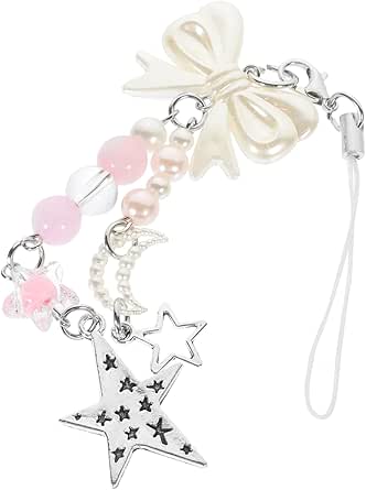 Cordones Para Teléfonos Móviles Colgantes Para Movil 2 Colgantes Para Móvil De Oso Y Mariposa - Accesorios Antipérdida Para Mujeres/Niñas Colgante Para Movil Cordones Para Celulares