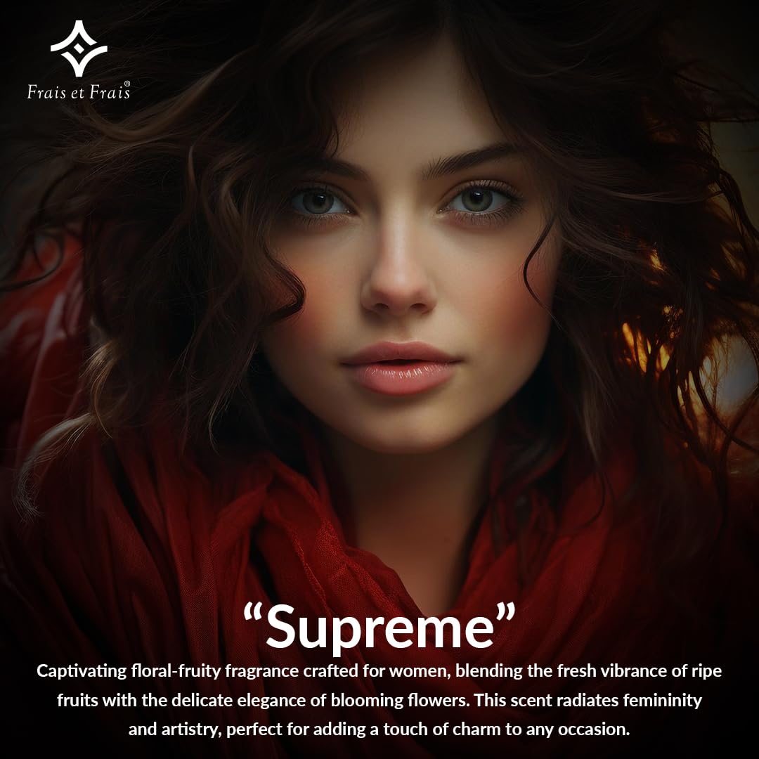 Supreme Perfume Women | Eau de Parfum | Luxury Scent Like Black Opium | Long Lasting & Affordable Luxury | 100ml