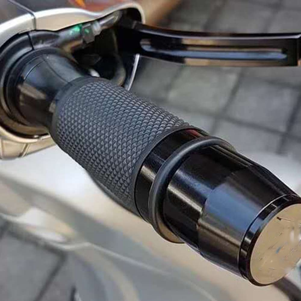 Contrapesos Manillar Moto Accesorios for Motocicletas Tarjeta Puños for Manillar Tapa for Manillar Tapones for Extremos Contrapesos Manillar(Noir)
