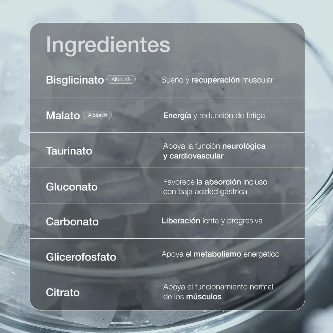 ZZEN Magnesium 7+ Magnesio Complex de 249 mg con Bisglicinato, Malato, Citrato, Carbonato, Taurato, Glicerofosfato y Gluconato, 60 Cápsulas Aptas para Veganos y Libres de Gluten