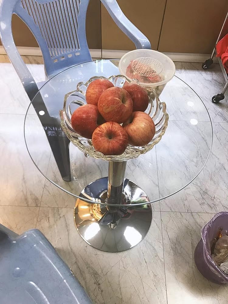 スペイシー円形ガラスカウンターテーブル Amazon｜GLA-SSIC 円形 ガラスダイニングテーブル 90cm 丸