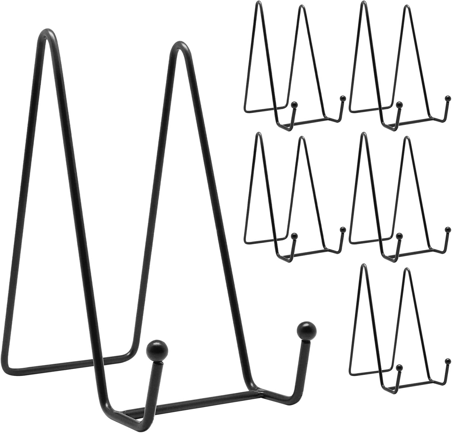 YuGtcen Plate Stand 6 pack, 6 inch Metal Display Stand