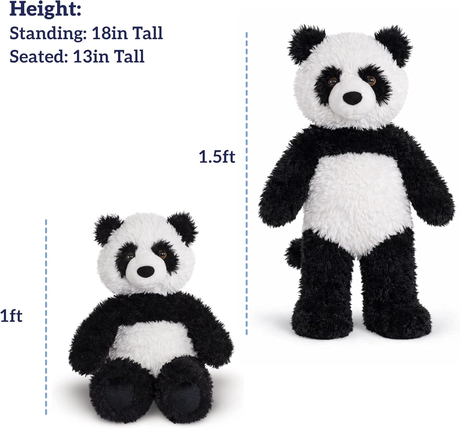 Vermont Teddy Bear Panda bicho de pelúcia – Urso panda de pelúcia