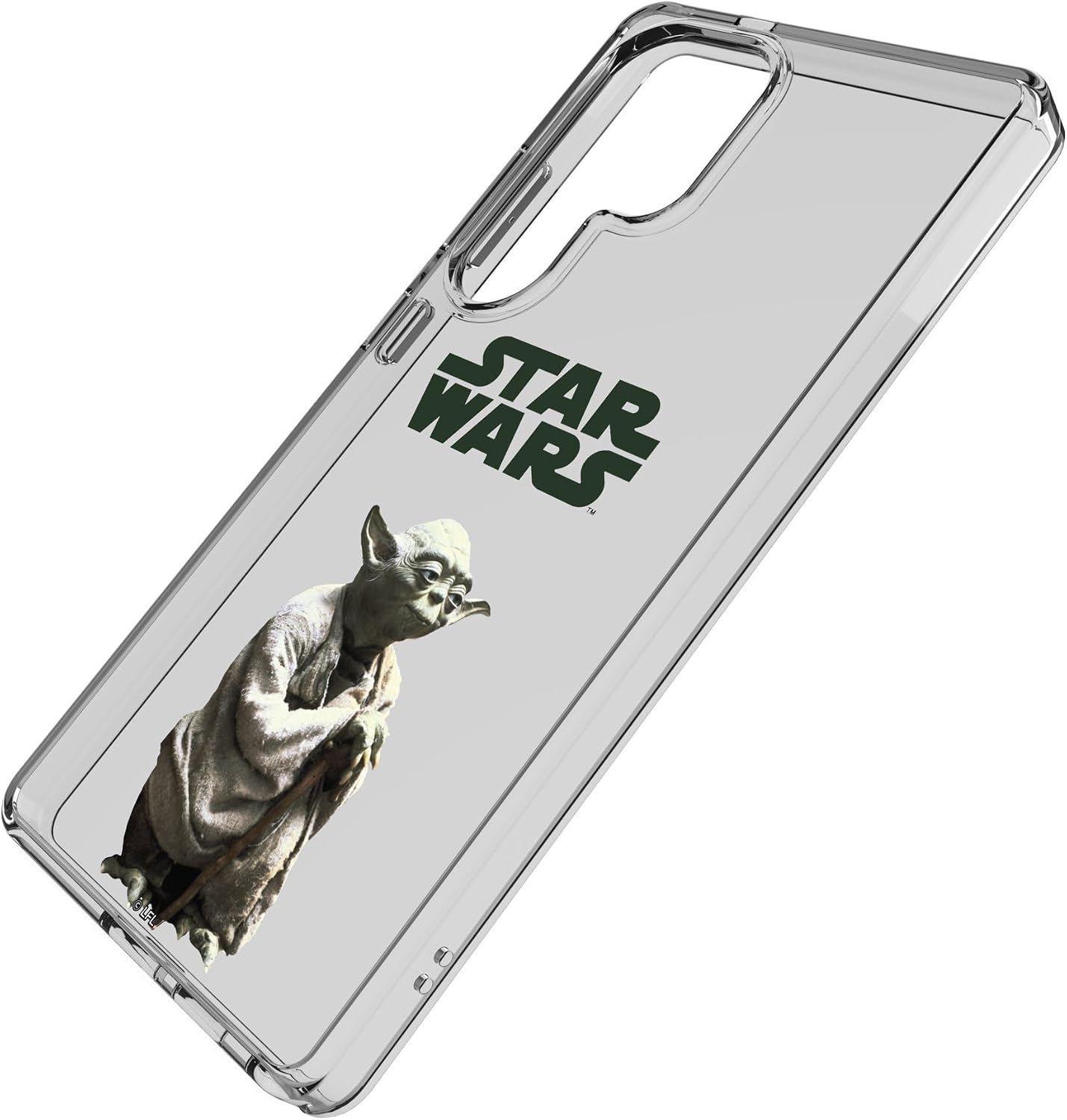 Keyscaper Star Wars Yoda Color Block Clear Cell Phone Case for Galaxy S24