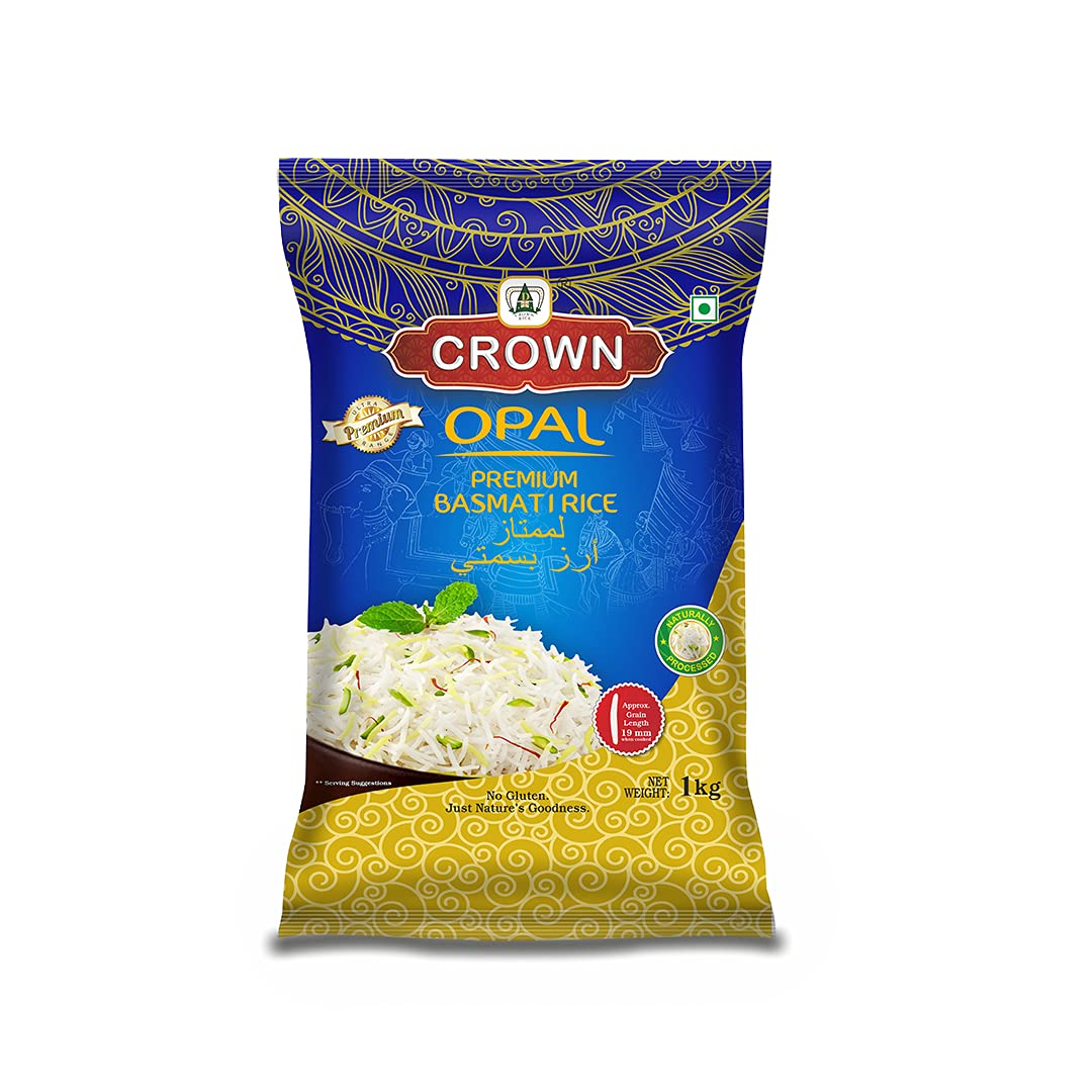 See full amazon price history chart for CROWN Opal Long Grain, Gluten Free,Double Polished, Natural Basmati Rice, 1 KG CROWN Opal Long Grain, Gluten Free,Double Polished, Natural Basmati Rice, 1 KG (B095JYJHZG) Amazon Price History, Amazon Price Tracker