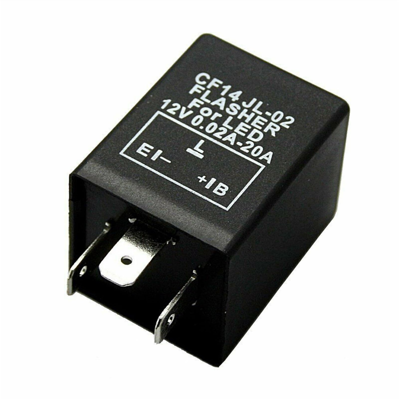 Piezas electrónicas Relé indicador LED CF14 independiente de carga 12V 3 pines intermitente relé de automóvil intermitente 29x29cm 1 Uds