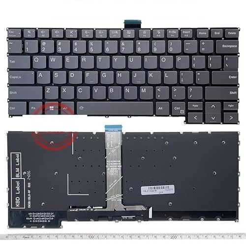 �m�[�g�p�\�R�����i Lenovo Thinkbook 14 G6 IRL6 ABP6 2023 X5-14 IRL/IRP X7-14 IMH �m�[�g�p�\�R���p US �L�[�{�[�h �O���[(With backlight)