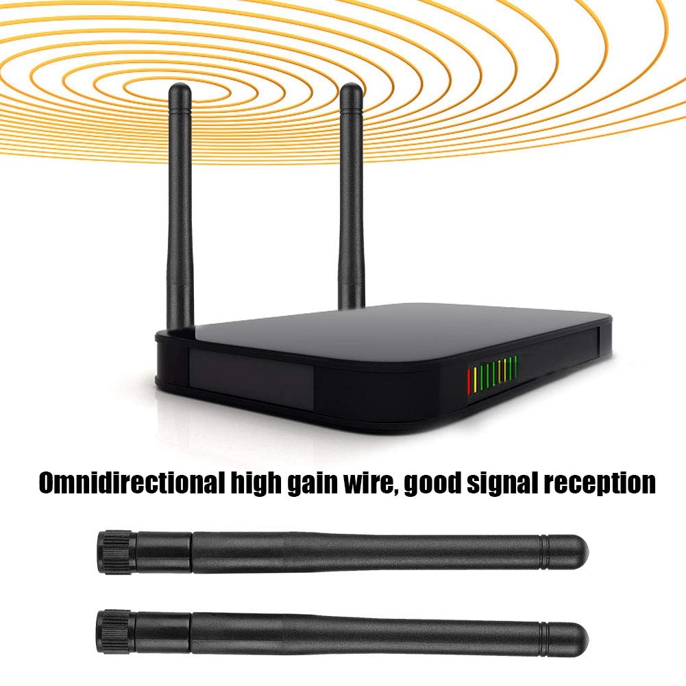 2x Mini WLAN Antennen 3dBi - 433MHz SMA Anschluss Für Router, IP Kameras & IoT Geräte