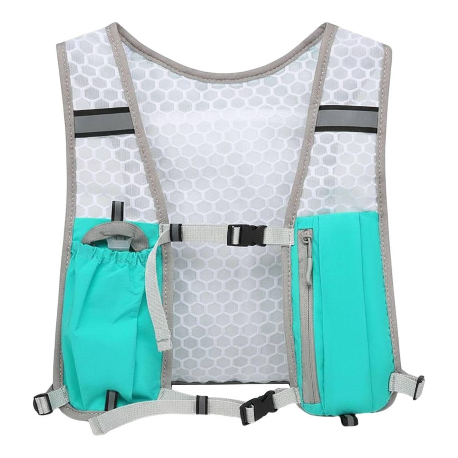 SNAPPSY Water Carrier Vest Backpack Lightweight Biking Vest Pack Mobile Device Compartment Outdoor Gear for Hiking Blue-picture-15
