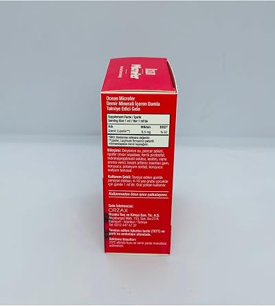 Orzax Ocean Microfer Yeni Nesil Demir Desteği 30 Ml Oral Damla 3'lü Paket, 1806-3-10