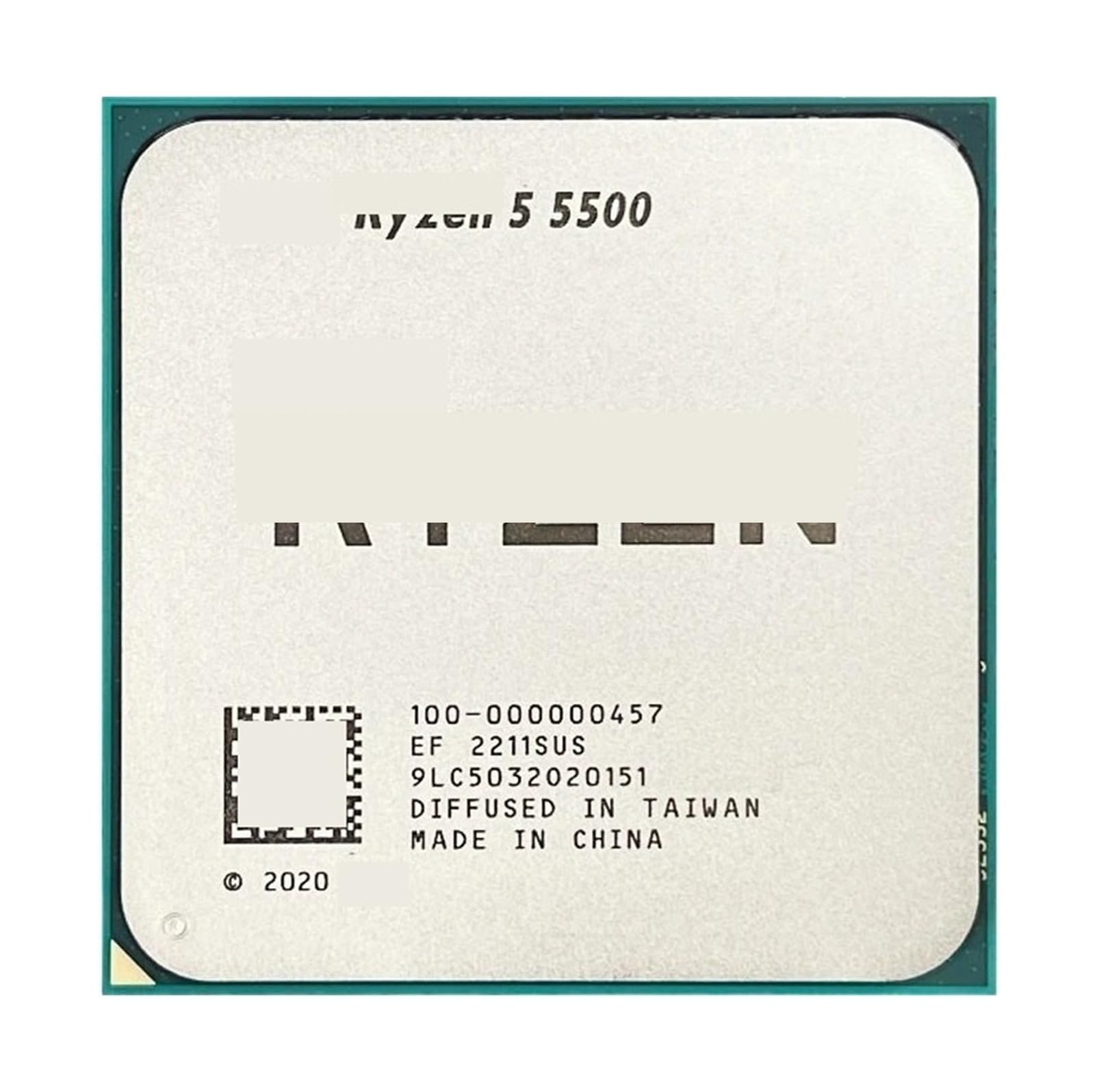 Processeur CPU Ry-Zen 5 5500 6 cœurs 12 Threads 3,6 GHz jusqu'à 4,2 GHz AM4 Socket Gaming Streaming Aucun Refroidisseur Inclus