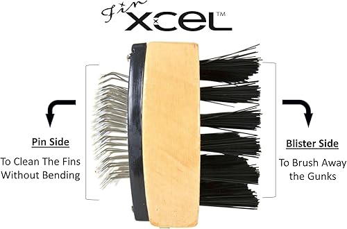 Miniatura 3 de XCEL Peine de aleta HVAC de doble cara - Cepillo de limpieza de bobina de CA para bobinas de condensador y evaporador | Herramienta de mantenimiento