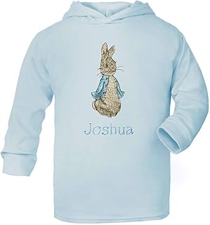 Sew Sew Special Baby,Clothing,Baby Boys 0-24m,Hoodies & Tracksuits,Hoodies Boy's Peter The Rabbit Personalised Light Weight Pull on Cotton Hoodie.