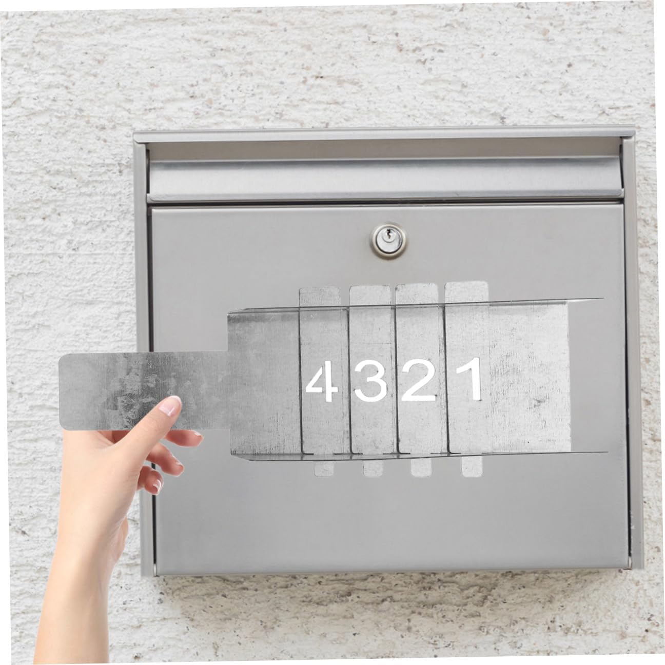 1set Hollowed Number Stencils for Painting Mailbox Signs Templates for Projects Spray Stencil Kit Slots for Custom