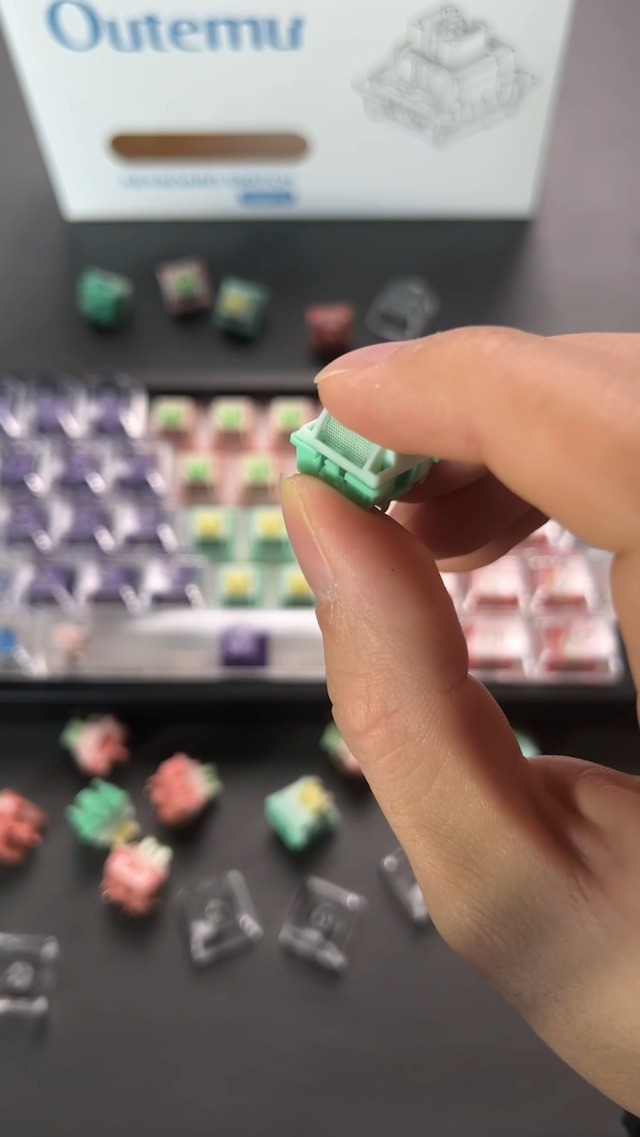 Image of Outemu Pomelo Silent Tactile Switches with Diffuser & Dustproof(10Pcs)