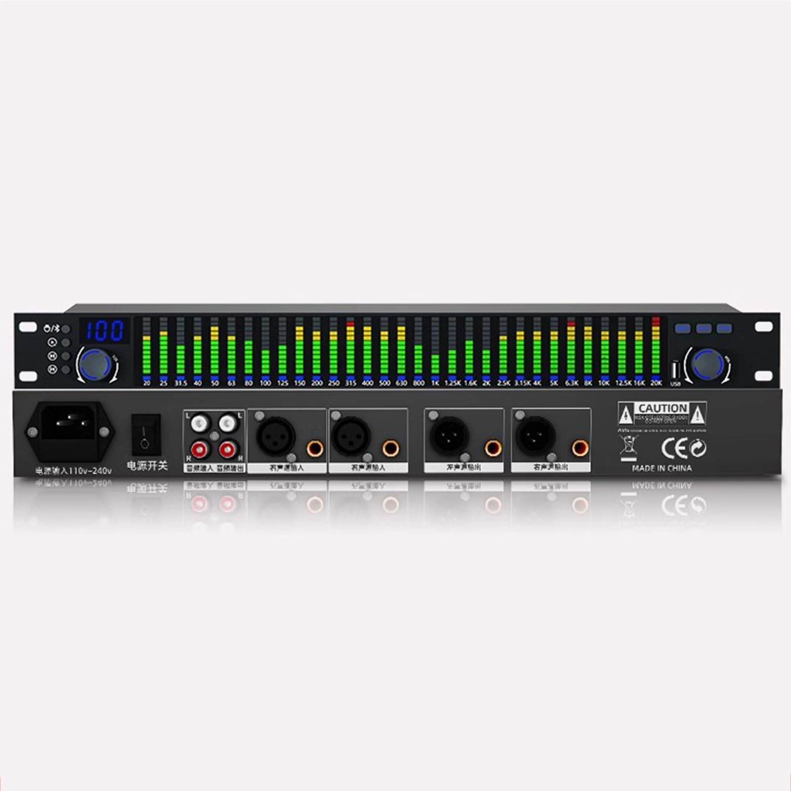 Amazon.com - TREEYX 31-Band Digital Equalizer, 1U Rack Mount