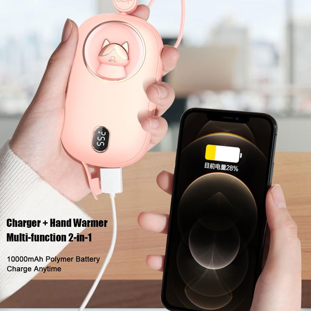 Scaldabagni ricaricabili - riscaldamento lungo 8Hrs riscaldatore ricaricabile, tasca portatile elettrico scaldamani uso come regalo di compleanno di Natale