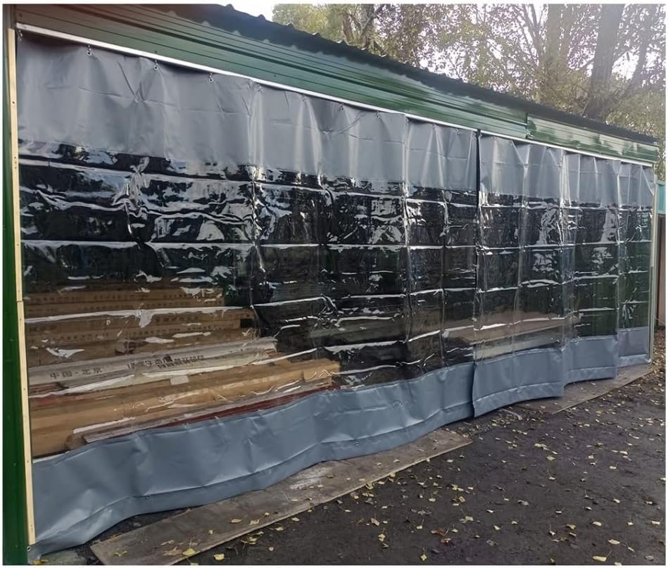 Bâche imperméable et rideau de séparation extérieur facile à nettoyer pour grand garage
