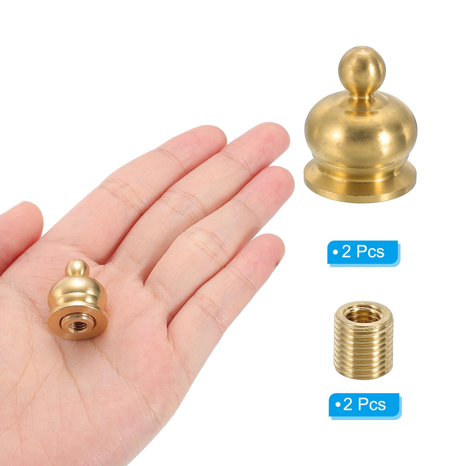 PATIKIL 18 x 22mm Lamp Finials Caps Knob - Image 3