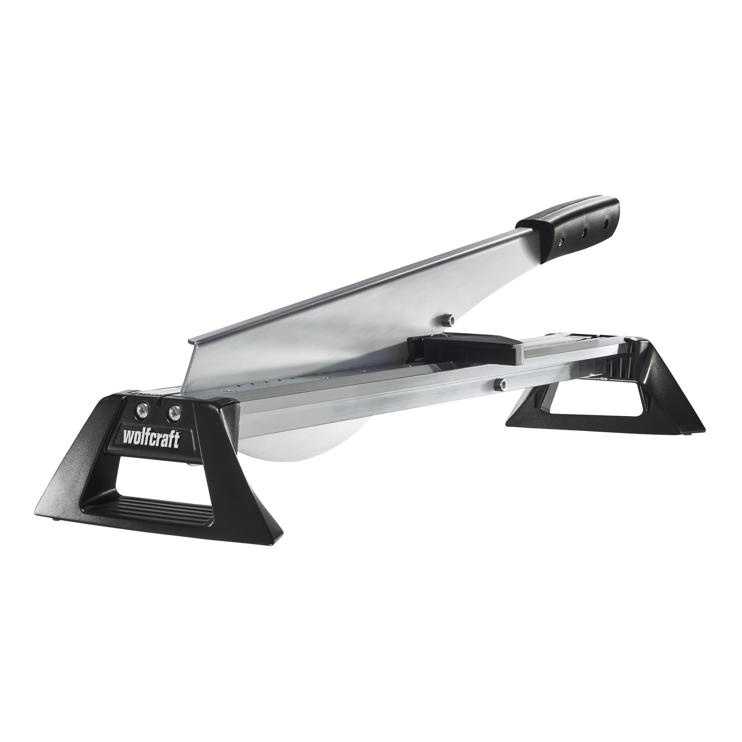 Wolfcraft Silver Lc 600 Laminate Floor Cutter - Cuts Laminate Flooring Up To 8 Mm & Up To 11 Mm With Integrated Footfall, Laser-Cut Blade For Precise, Chip-Free Cuts, Lightweight 2 Kg Design - 6937000