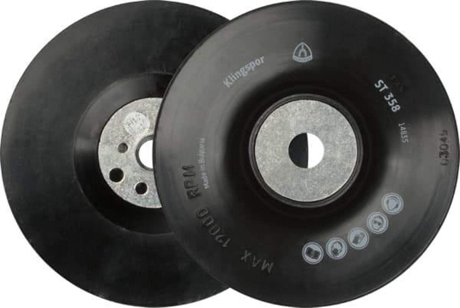 Klingspor 14859 - ST 358 Support Plate, Diameter 115 mm, Packaging Unit 1 - Thread M10