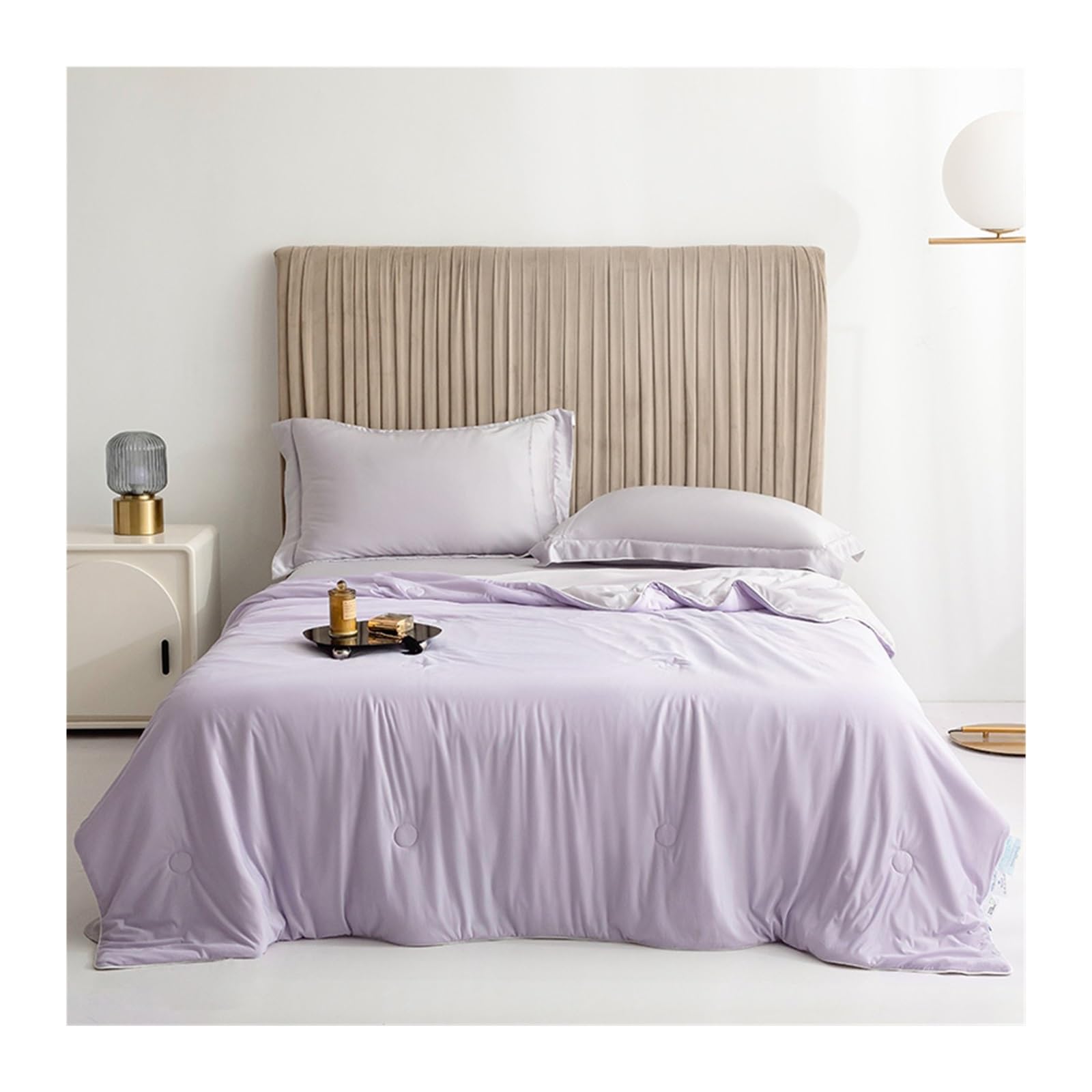EBzvblxm Cooling Blanket for Summer, Cooling Blanket Multicolor Multiple Sizes Double Sided Summer Quilt(Purple,150X200cm)