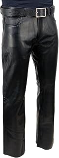 Milwaukee Leather | Classic Fit 5 Pocket Leather Pants for Men - Premium Leather Motorcycle Riding Pants - LKM5790-38