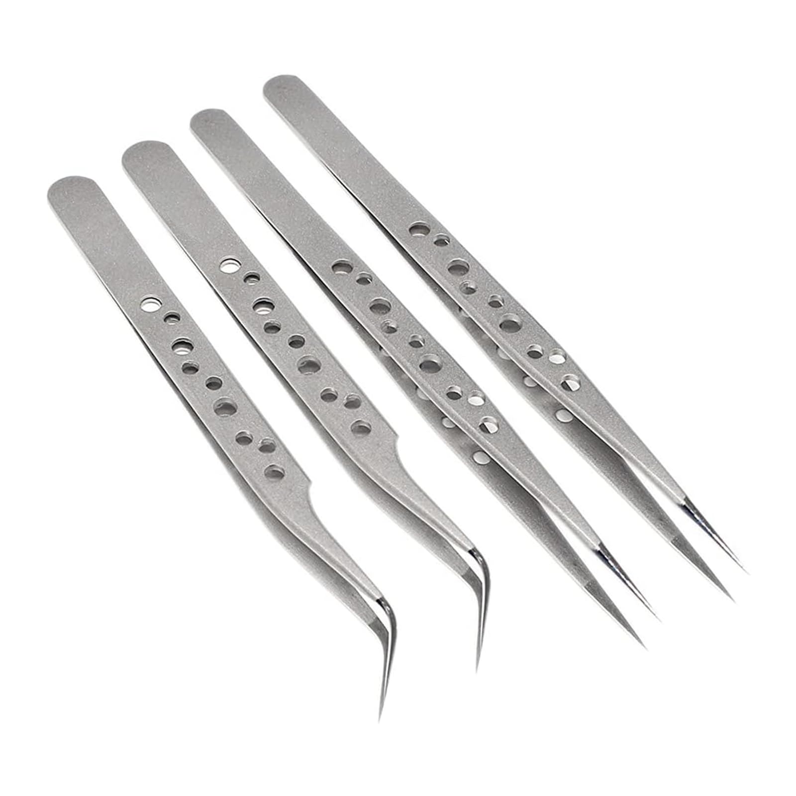 Pinzette Di Precisione Con Punte In Gomma - 2 Pezzi Antiscivolo Per Modellismo, Gioielli, Laboratorio - Foto 12