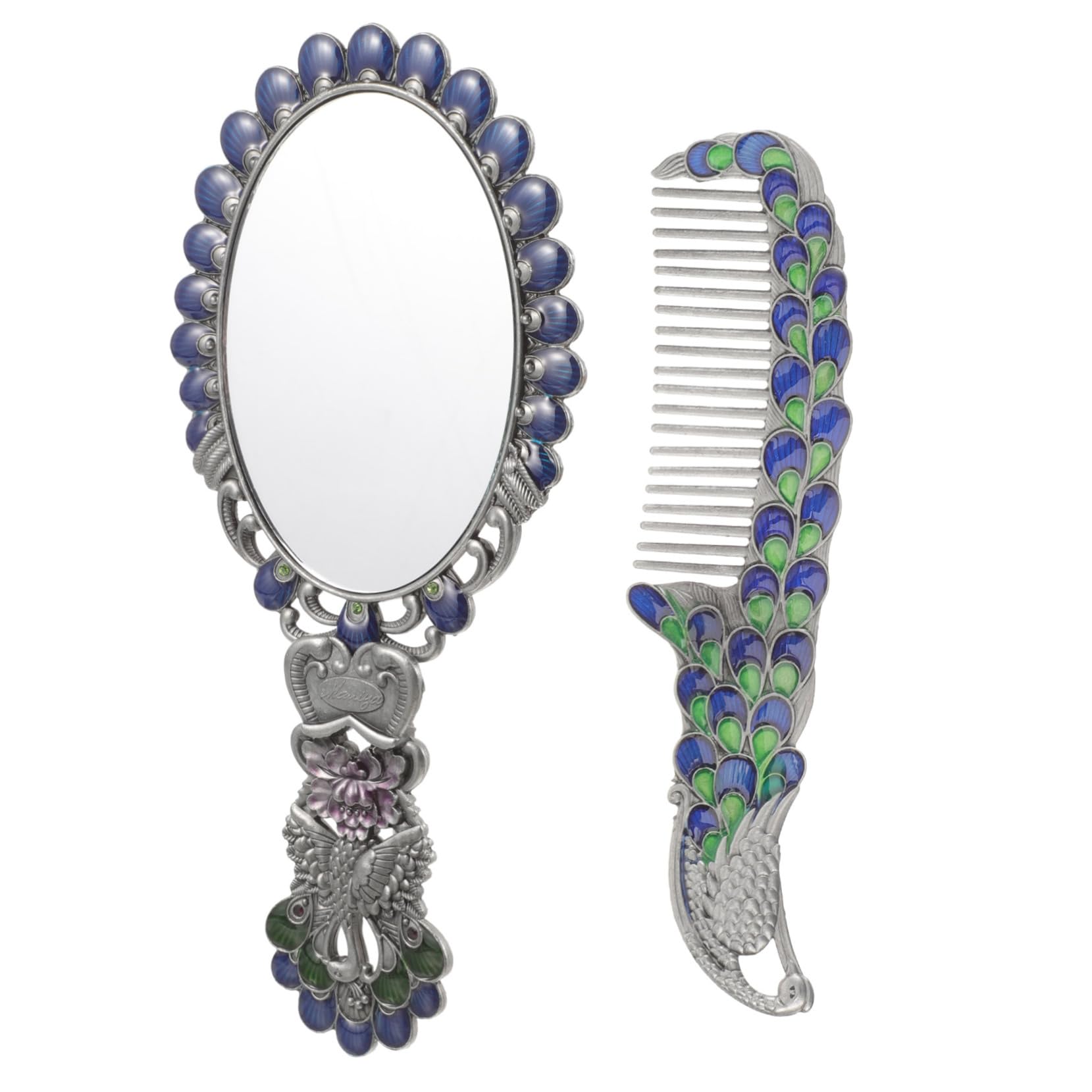 Miroir en verre et métal pliable pour corriger votre maquillage partout