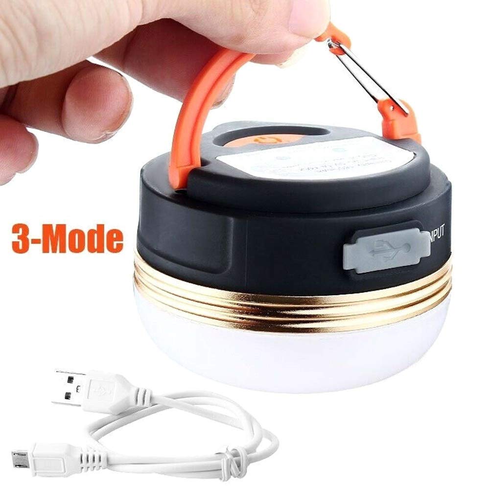 3 Mode LED Ultra Bright Camping Light USB Rechargeable Lantern Night Light Portable Tent Lamp