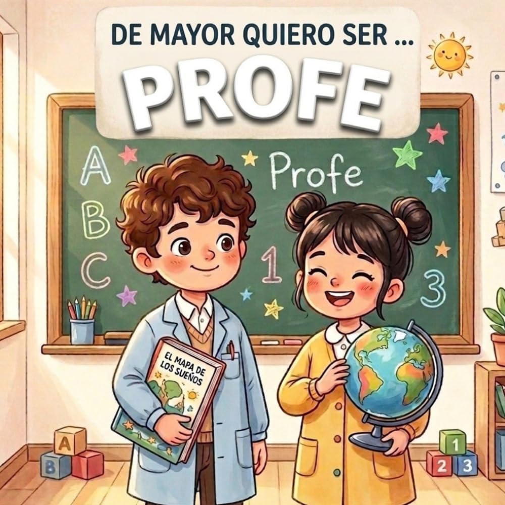 De mayor quiero ser... profe: Cuento infantil sobre que es ser profesor o profesora, escuela, vocación docente y la alegría de enseñar