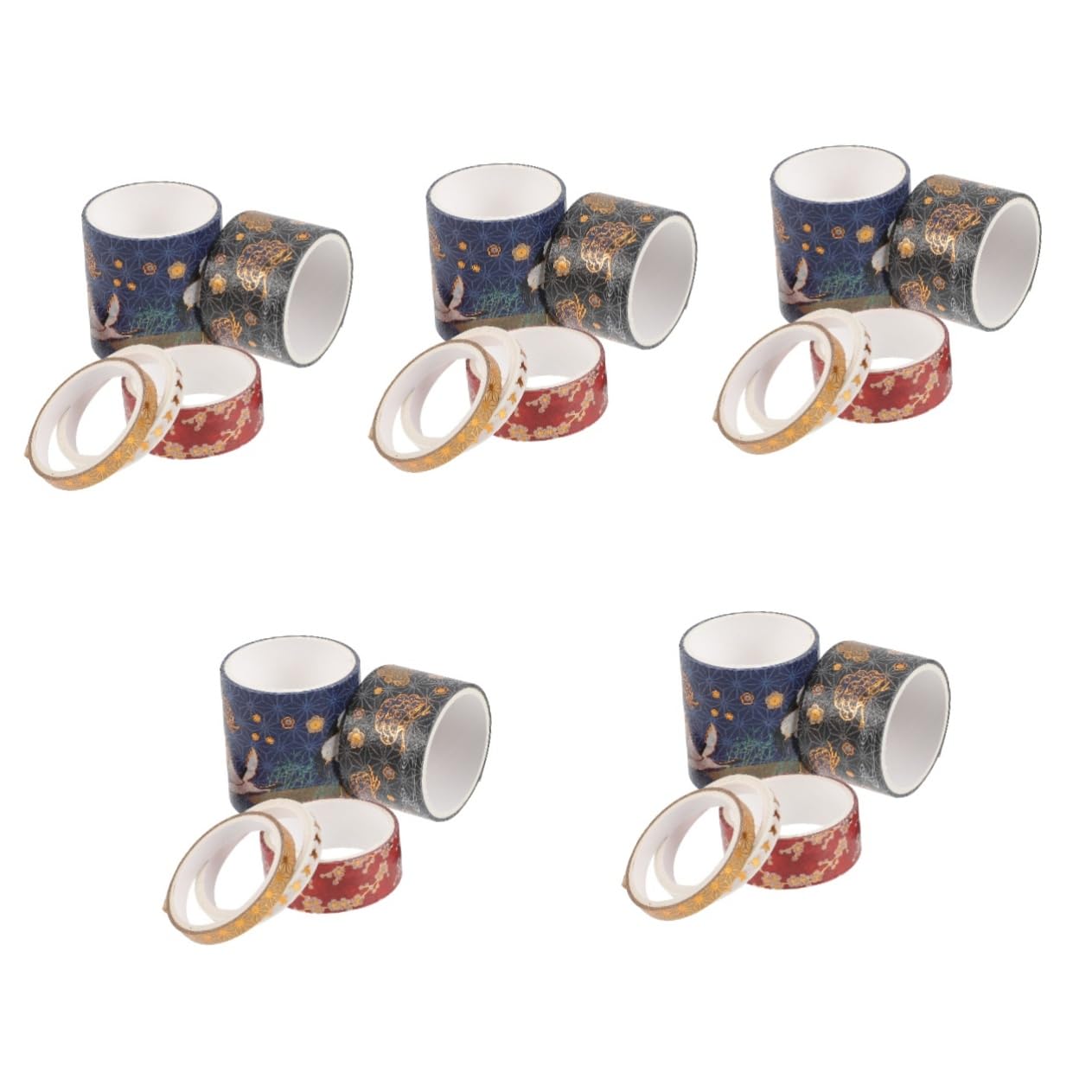 Lurrose 25rotoli Nastro Adesivo Washi Decorativo Per Scrapbooking Pianificatori e Fai Da Te Design Unico Per Artigianato e Decorazioni Creative