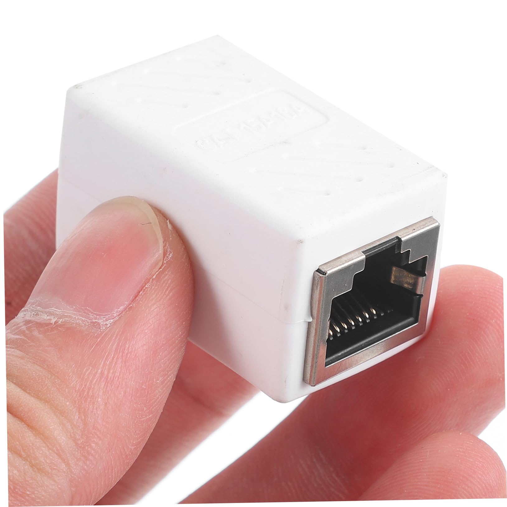 DOITOOL 5 Set Connettore Del Cavo Di Rete Rj45 Usb C Femmina A Femmina Piatto Wifi Micro Adattatore Ethernet Estensore Ethernet Connettore Cat6 Accoppiatore Gatto 5 Abs Bianca 3 Pezzi * 5