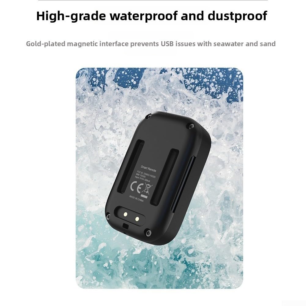 Oniissy Mando a distancia inalámbrico para Go Pro 13 12 11 10 9 MAX 2, funda impermeable de ABS para cámara BT de 6 x 4 x 2 cm, diseño para cámara de acción deportiva, accesorios color negro
