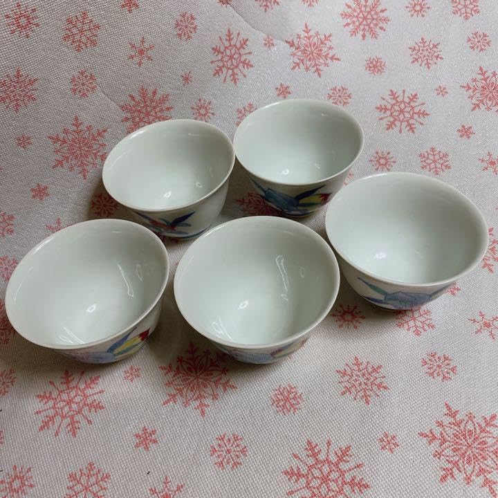 今泉今右衛門　錦桃絵煎茶碗　九谷烧　有田烧 今泉今右衛門錦桃絵煎茶碗九谷烧有田烧