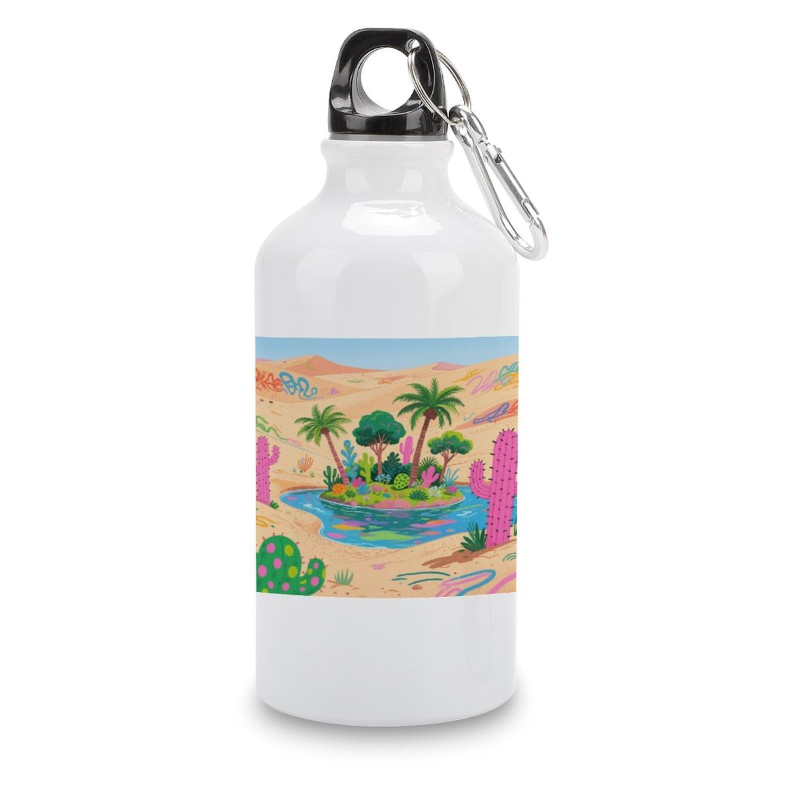 Fekiloot Style Graffiti Oasis Aluminum Water Bottle Travel Tumbler Reusable Lightweight Outdoor Sports Water Bottles For Gym Sports Camping Hiking Fishing400ml