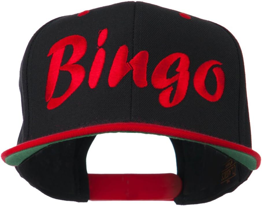 e4Hats.com Bingo Embroidered Flat Bill Cap