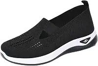 Tênis feminino ortopédico respirável macio suporte de arco, sapatos de espuma para diabetes sapatos esportivos antiderrapantes para caminhada