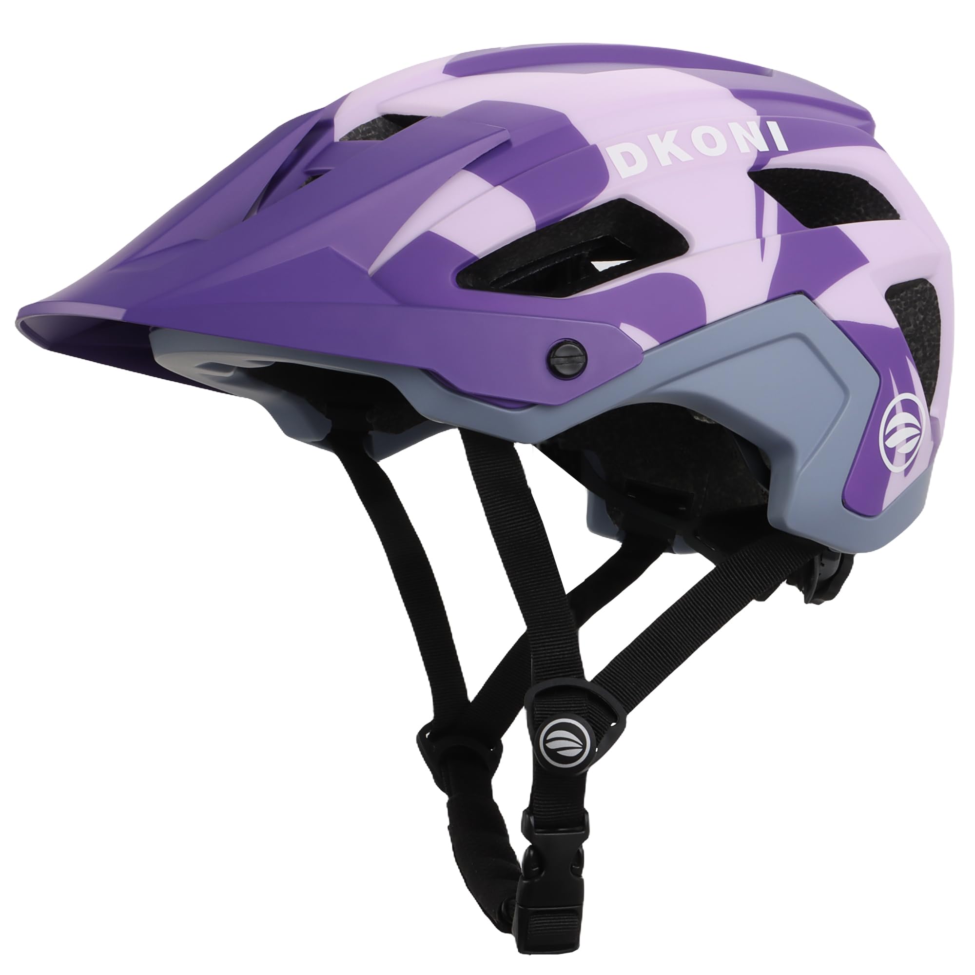 DKONI Mountain Bike Helmet, Lightweight MTB Cycling Bicycle Helmet with Visor and PC Shell for Adults, Youth, Men & Women