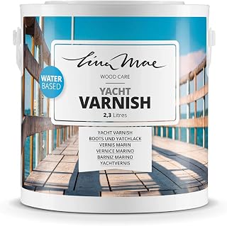 Yacht Varnish with Gloss Finish Water-Based - Decorates and Protects Exterior Woods with a Special Resistance in Marine Environments Ideal for Boats, Yachts and Furniture (2.3 litres, Colourless)