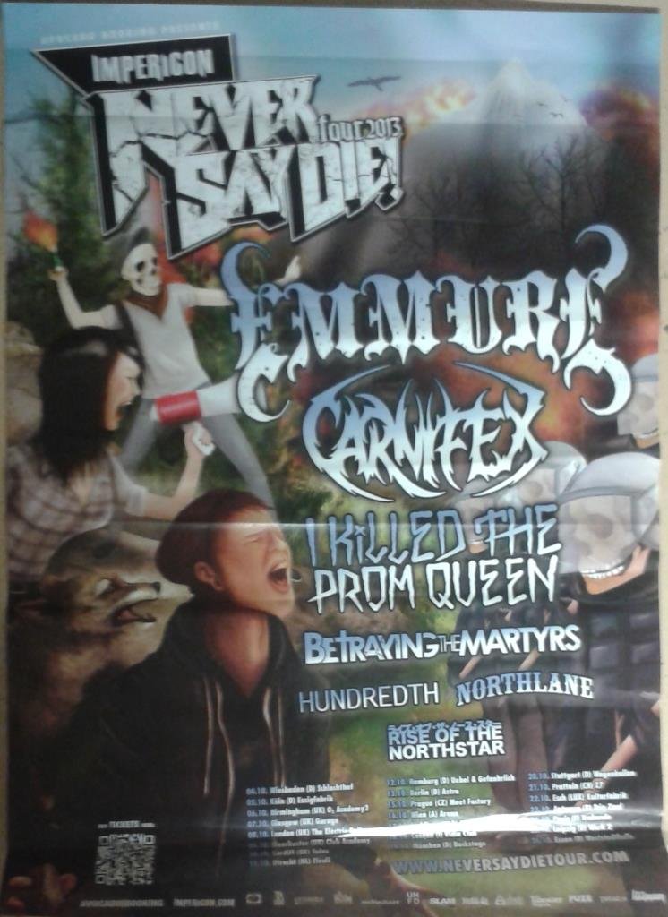 Poster Emmure Carnifex 60X84Cm grand format deco murale chambre